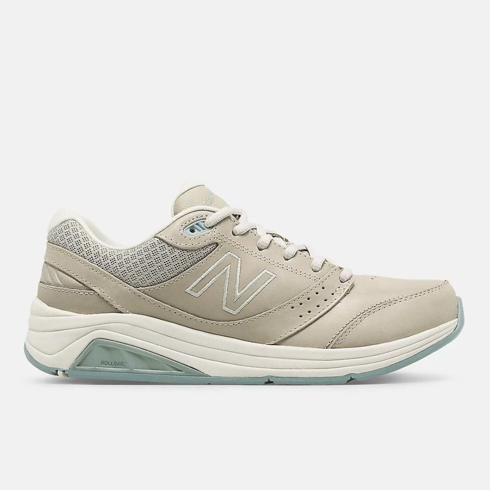 New Balance Leather 928v3 Walking Sneakers Grey Blue